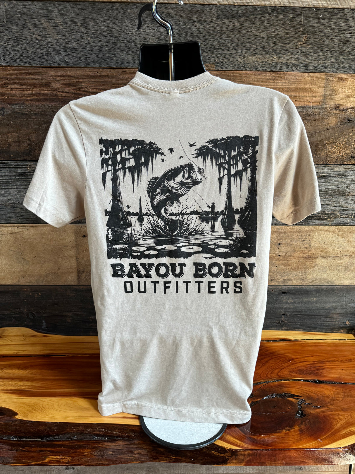 Bayou Born Fishing Logo T-shirt