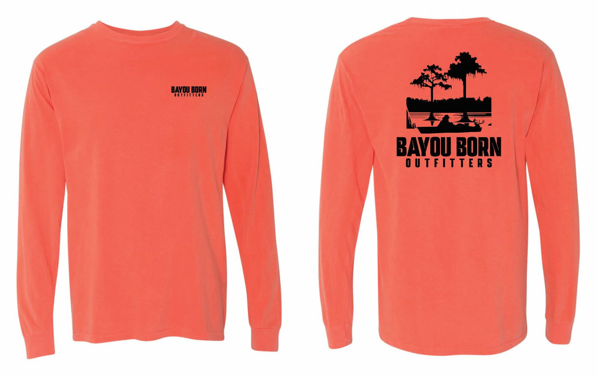 Bayou Born Outfitters Logo LS T-Shirt